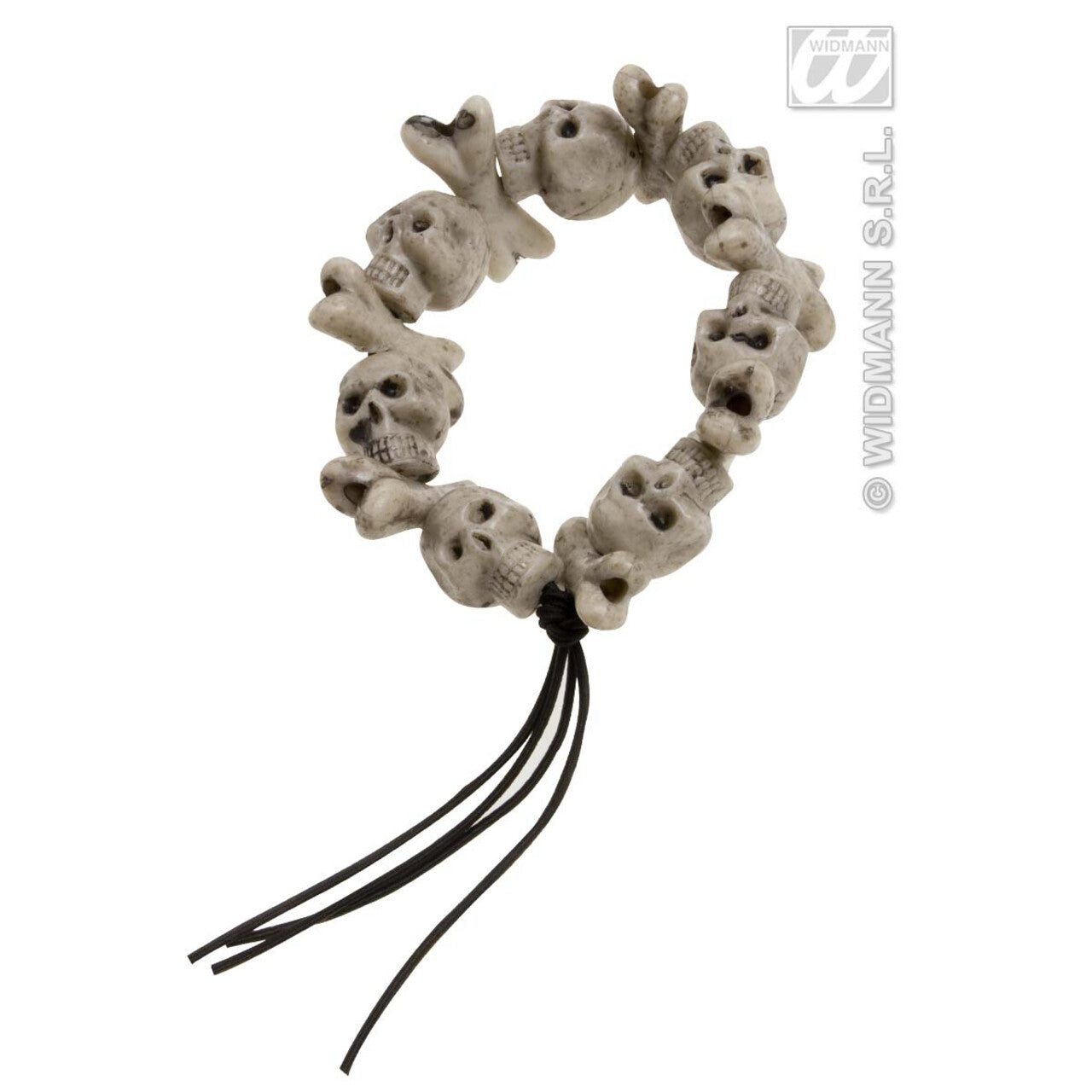 Op deze afbeelding zie je een Accessoires, van het merk Widmann. Armband Met Schedels En Gekruiste Botten