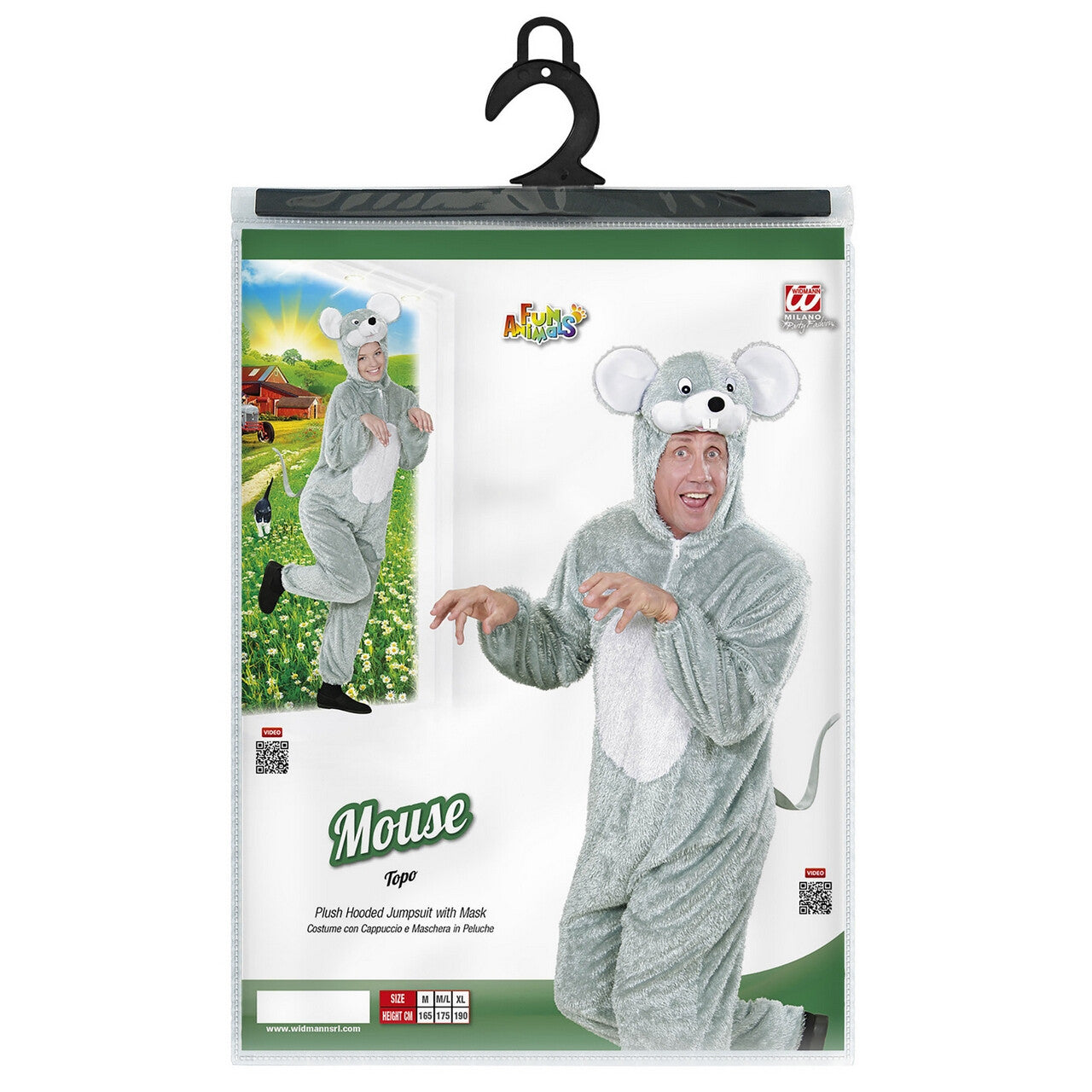 Op deze afbeelding zie je een Kostuums, van het merk Widmann. Pluche Muis Sweet Mouse Volwassen Kostuum