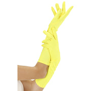 Op deze afbeelding zie je een Accessoires, van het merk Widmann. Handschoen Lang Neon, Geel