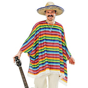 Op deze afbeelding zie je een Kostuums, van het merk Widmann. Poncho Set Met Sombrero Ole Muchacho Volwassen Kostuum