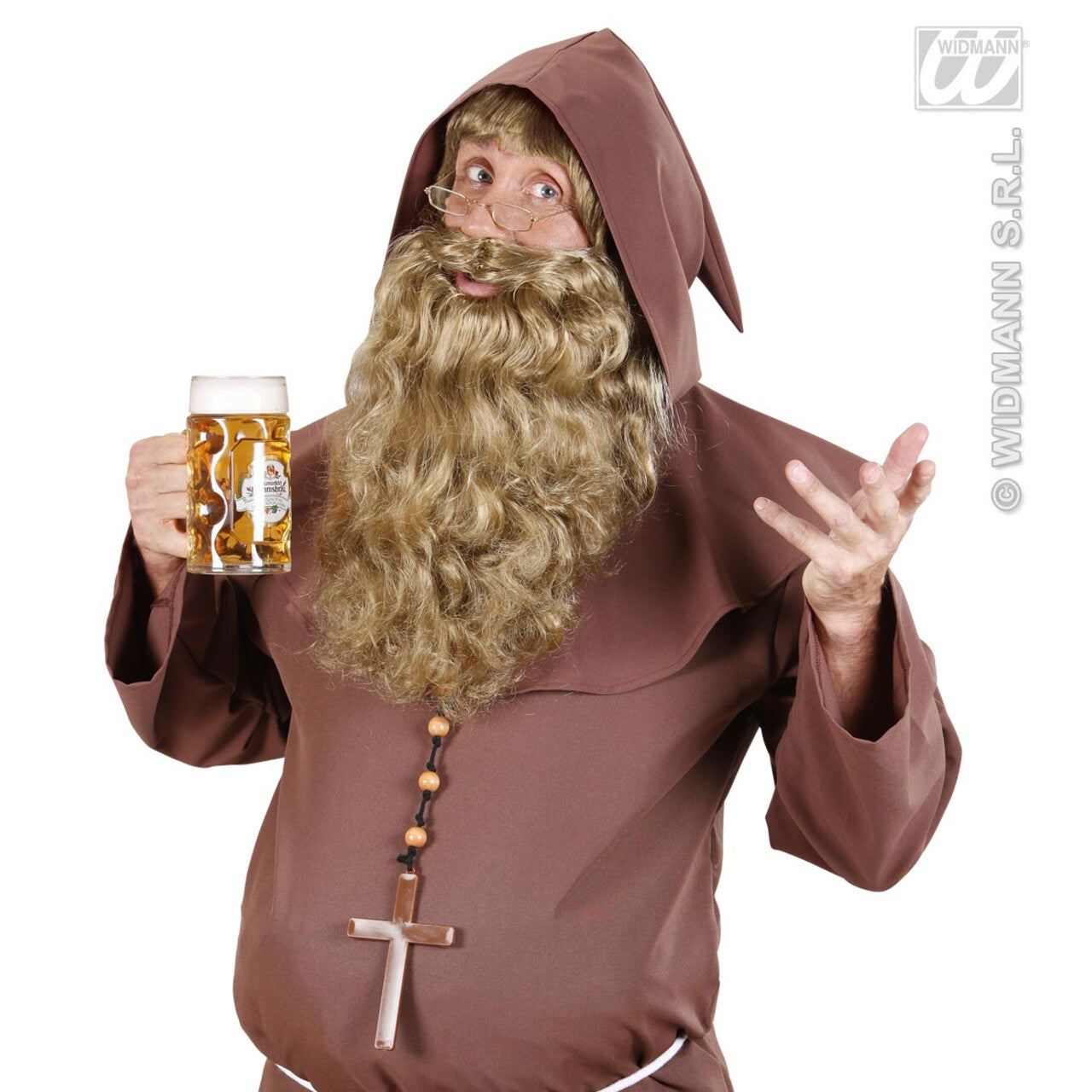 Op deze afbeelding zie je een Accessoires, van het merk Widmann. Maxi Baard Blond