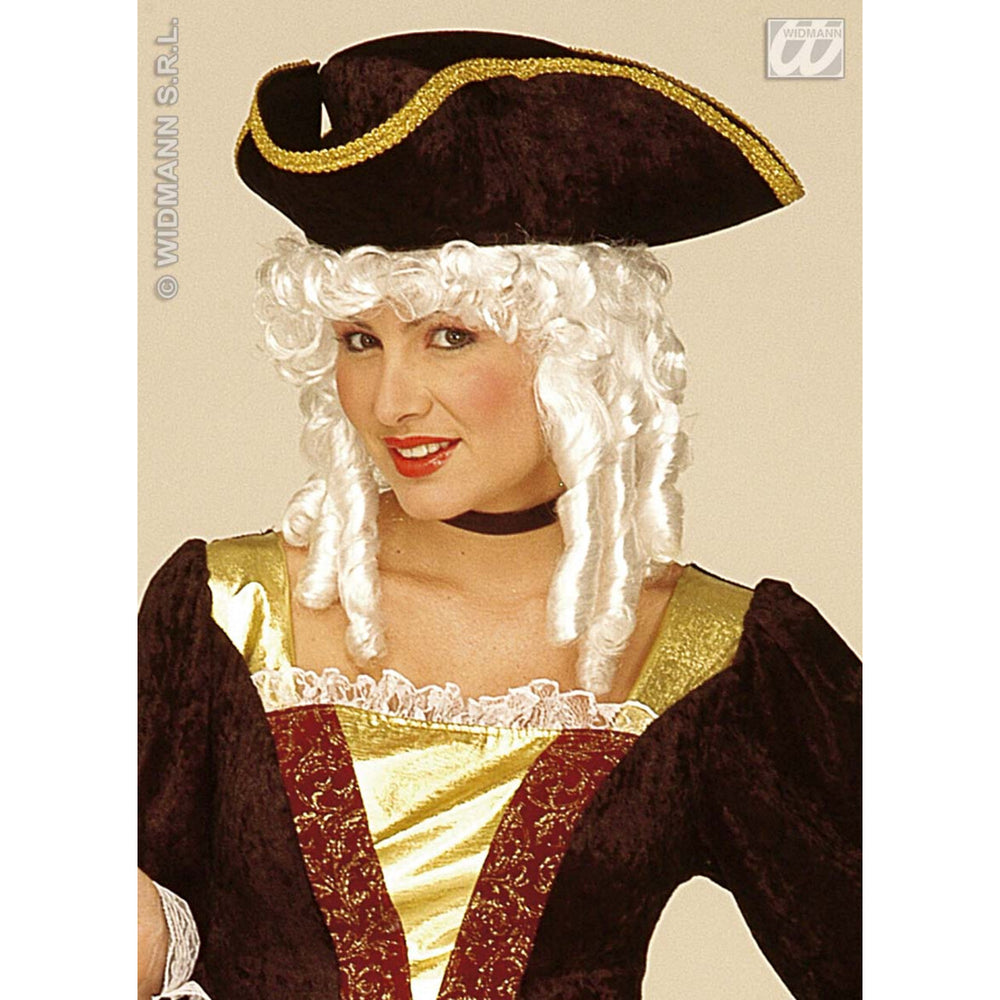 Op deze afbeelding zie je een Accessoires, van het merk Widmann. Pruik Great Lady