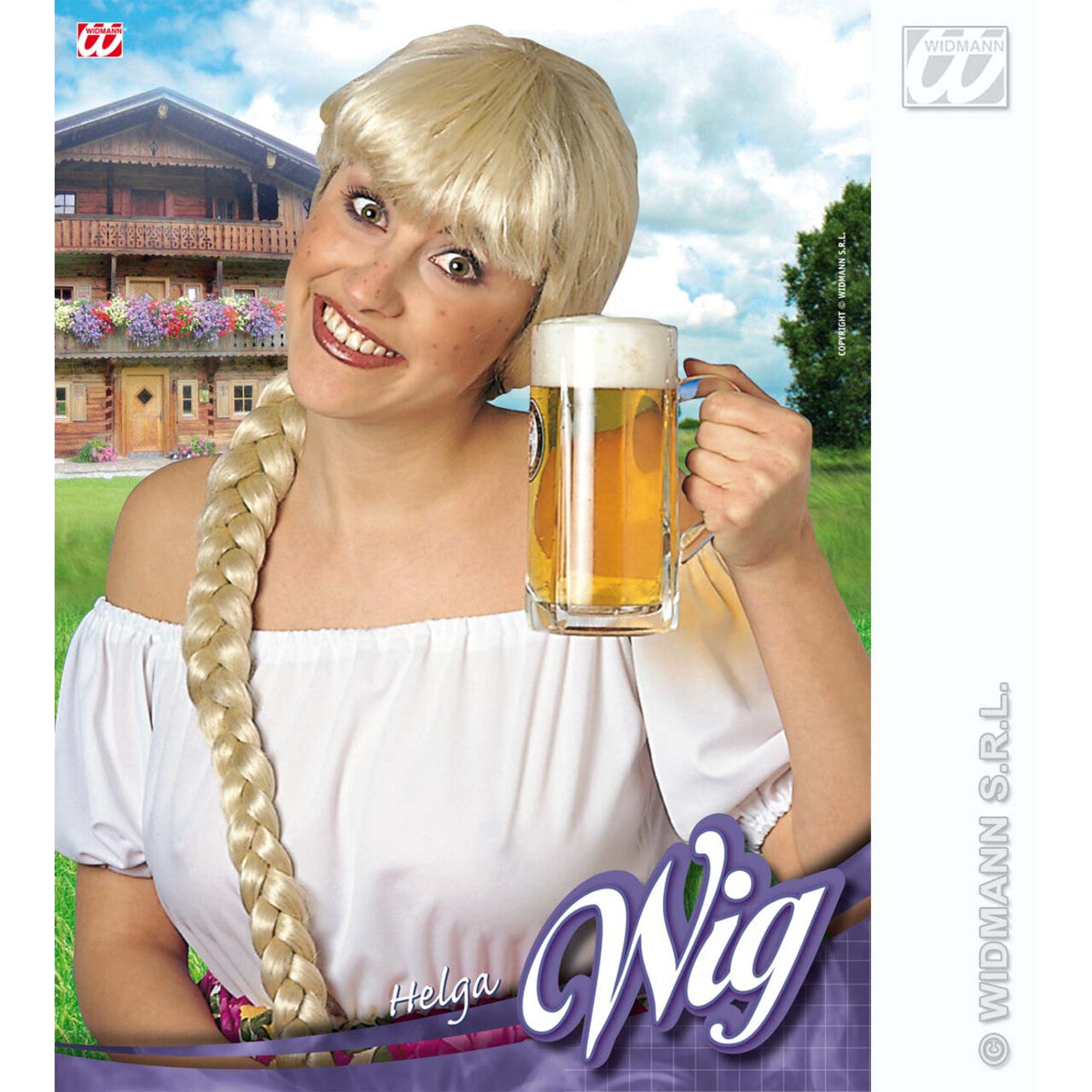 Op deze afbeelding zie je een Accessoires, van het merk Widmann. Pruik, Helga