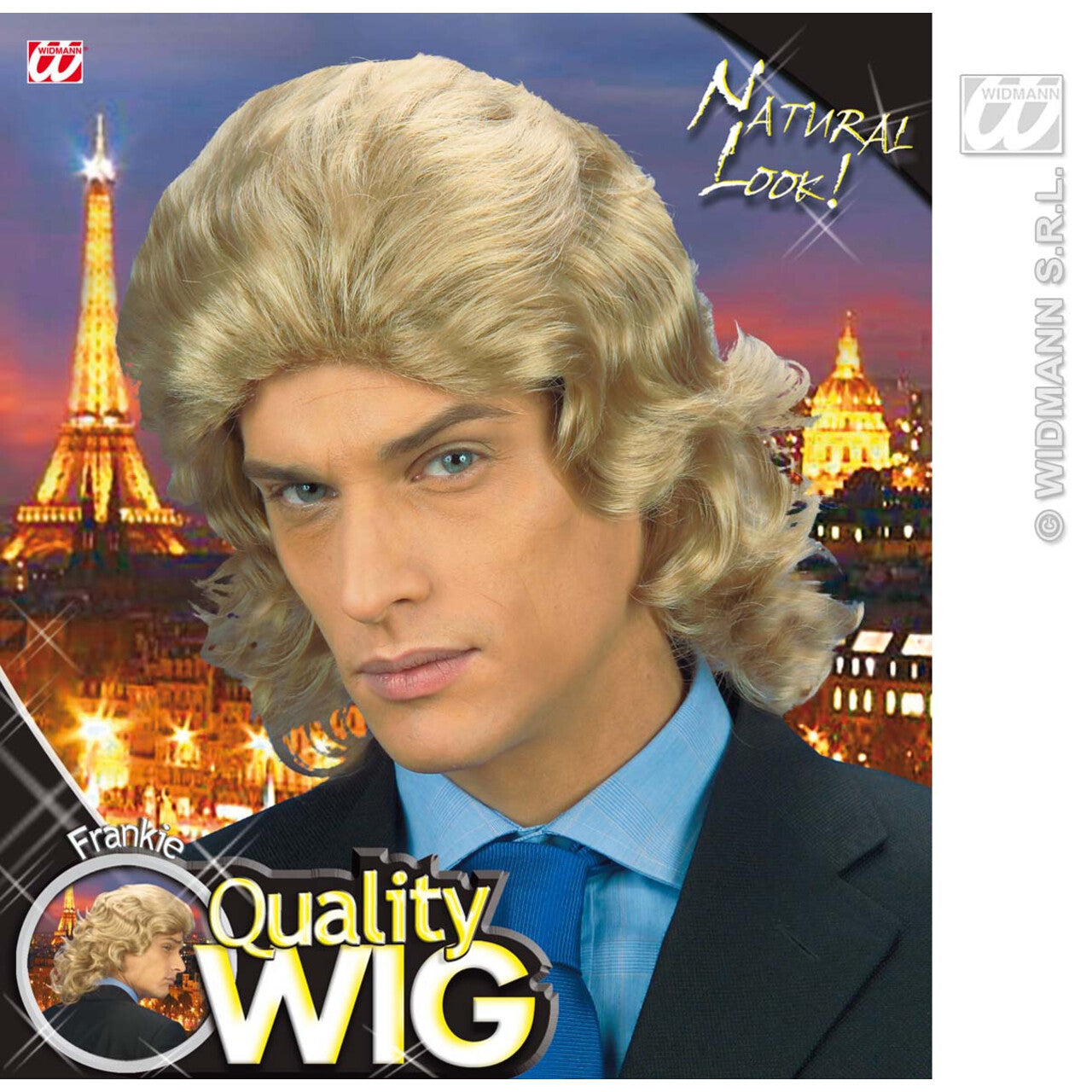 Op deze afbeelding zie je een Accessoires, van het merk Widmann. Pruik, Frankie Blond