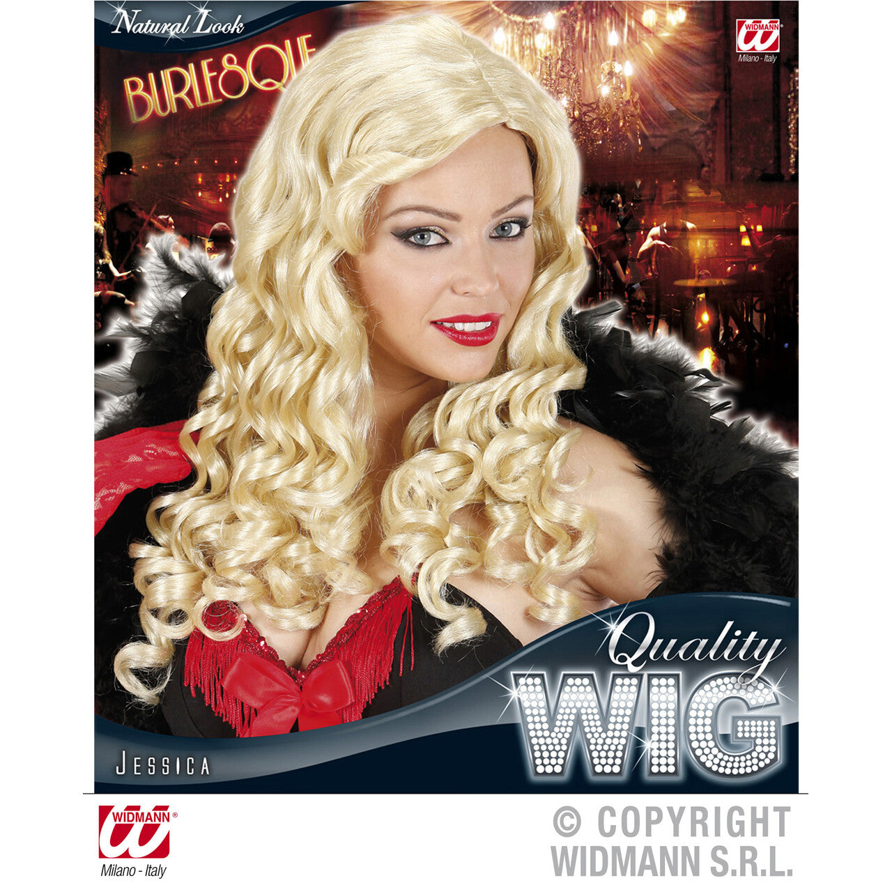 Op deze afbeelding zie je een Accessoires, van het merk Widmann. Pruik, Jessica Blond