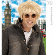 Op deze afbeelding zie je een Accessoires, van het merk Widmann. Pruik, Beat Blond