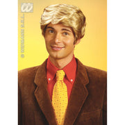 Op deze afbeelding zie je een Accessoires, van het merk Widmann. Pruik, Rick Blond