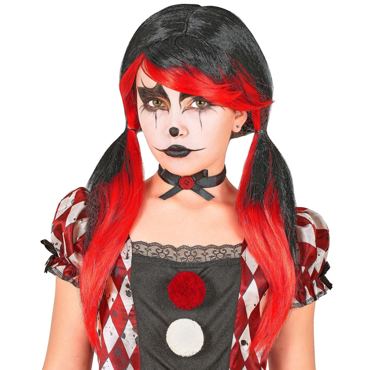 Op deze afbeelding zie je een Accessoires, van het merk Widmann. Evil Clown Pruik