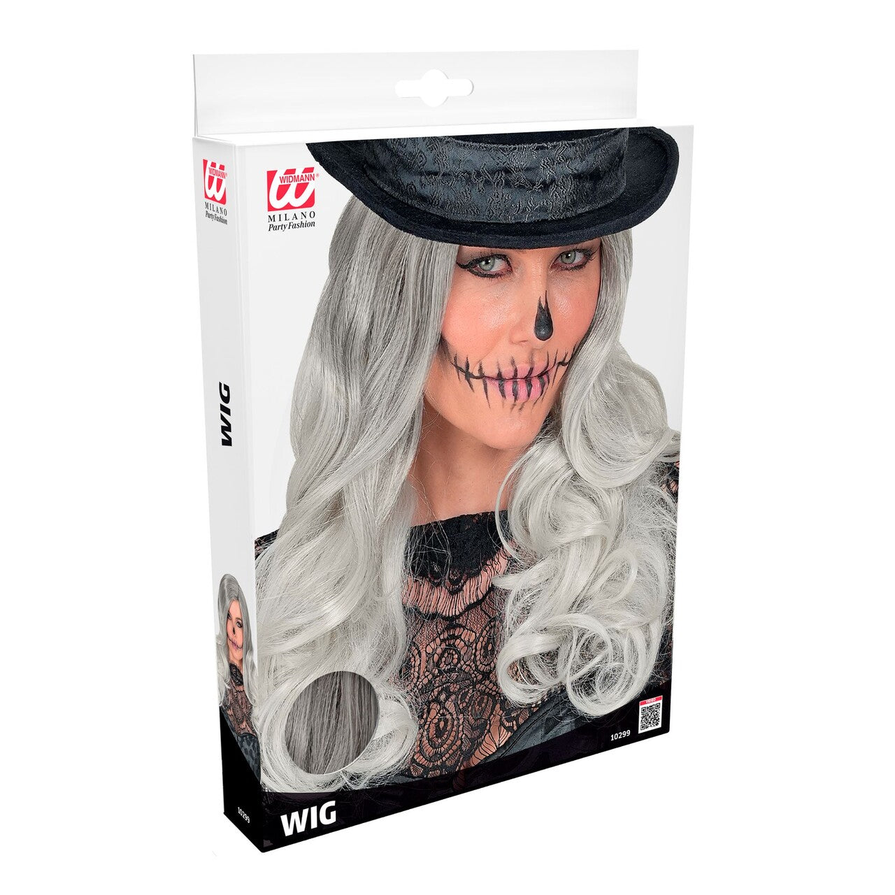Op deze afbeelding zie je een Accessoires, van het merk Widmann. Halloween Vogue Pruik