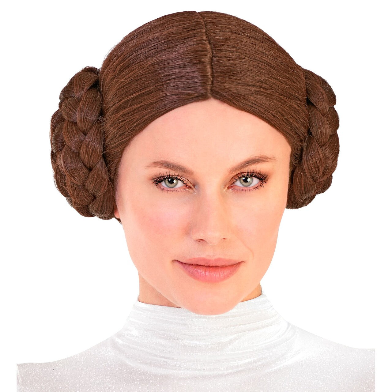 Op deze afbeelding zie je een Accessoires, van het merk Widmann. Galaxy Princess Pruik
