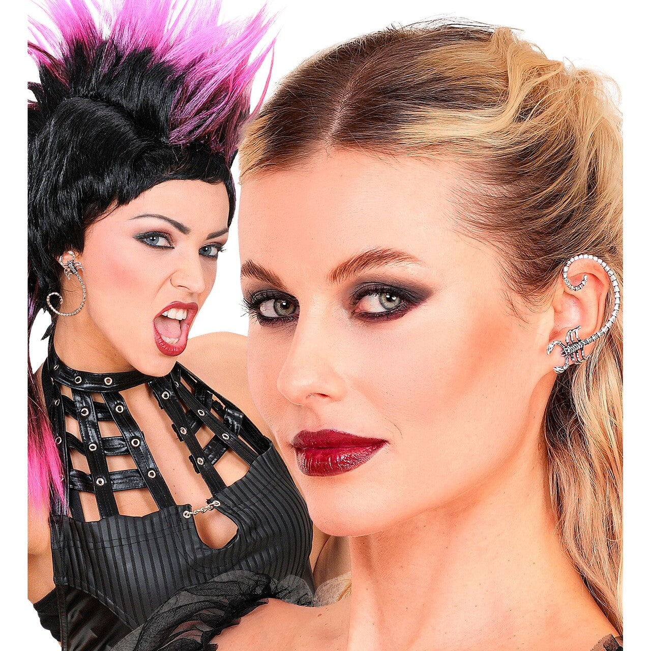 Op deze afbeelding zie je een Accessoires, van het merk Widmann. Schorpioen Klemoorbellen