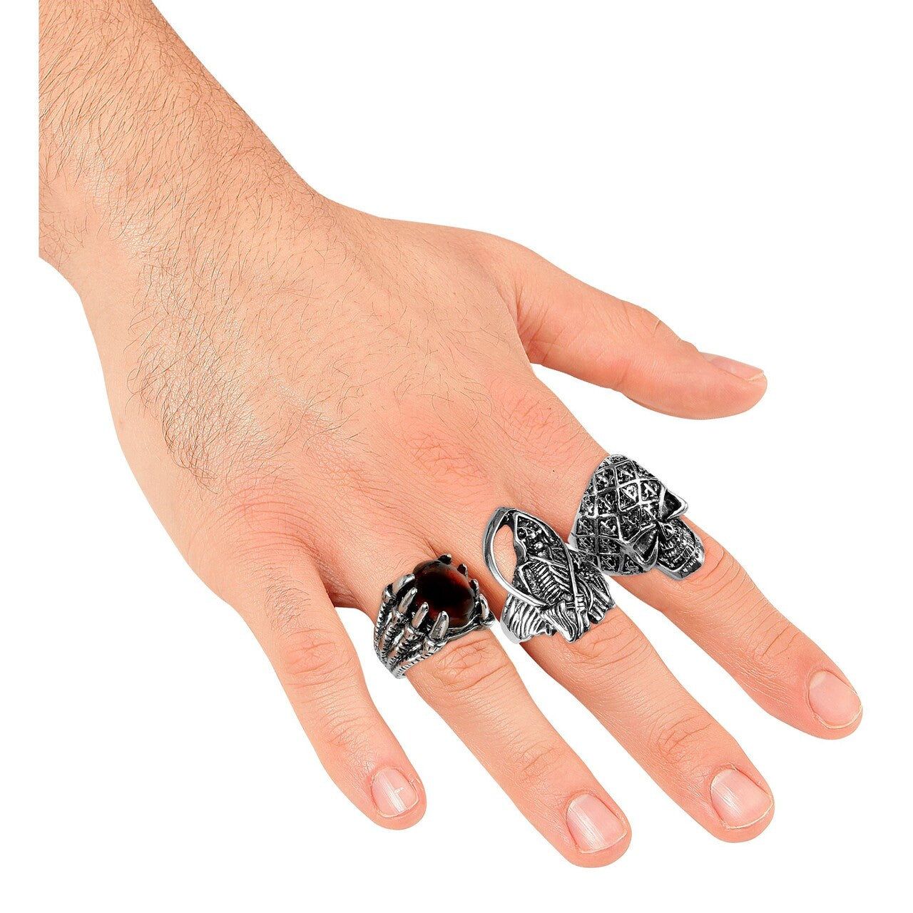 Op deze afbeelding zie je een Accessoires, van het merk Widmann. Halloween Ringen 3 Stuks