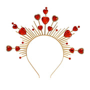 Op deze afbeelding zie je een Accessoires, van het merk Widmann. Red Hearts Tiara