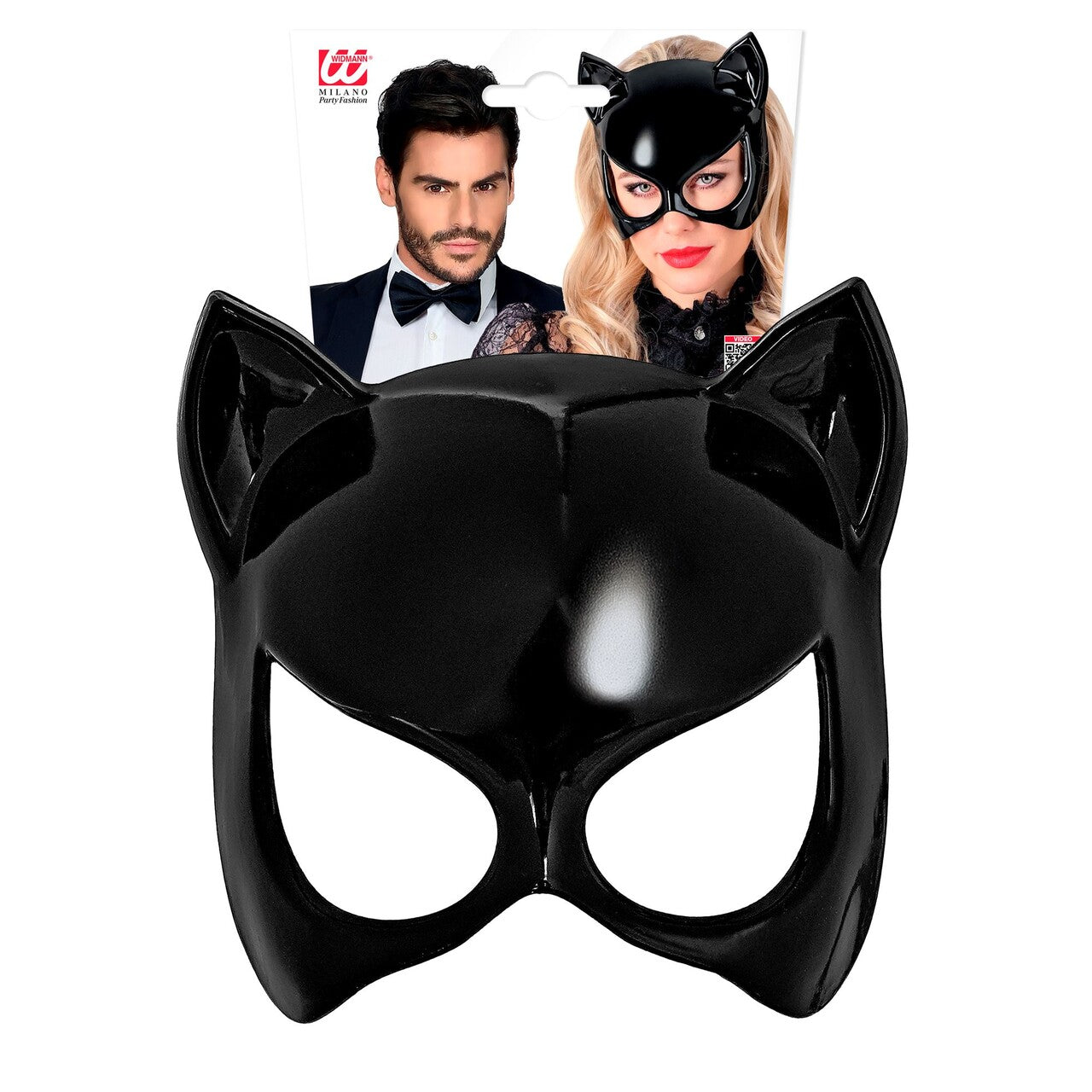 Op deze afbeelding zie je een Accessoires, van het merk Widmann. Midnight Catwoman Masker