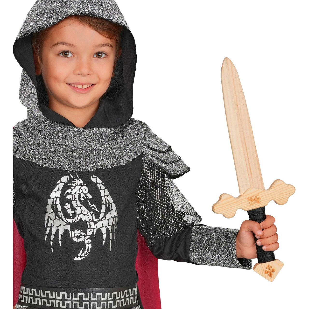Op deze afbeelding zie je een Accessoires, van het merk Widmann. Houten Speelzwaard Ridder