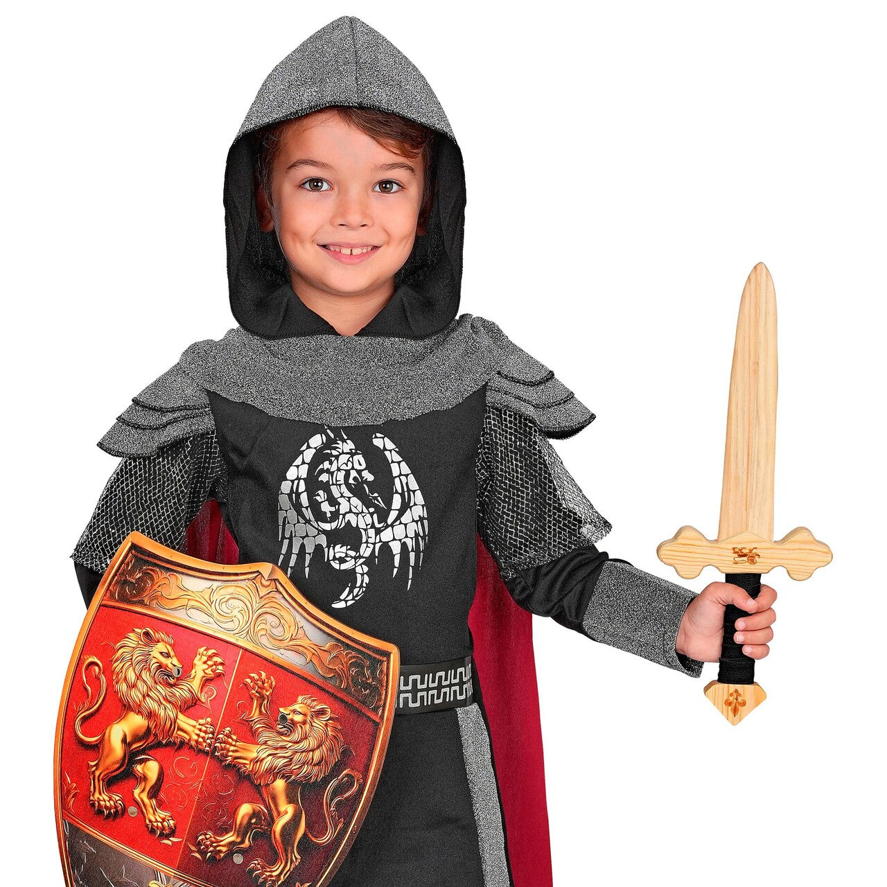 Op deze afbeelding zie je een Accessoires, van het merk Widmann. Houten Speelzwaard Ridder