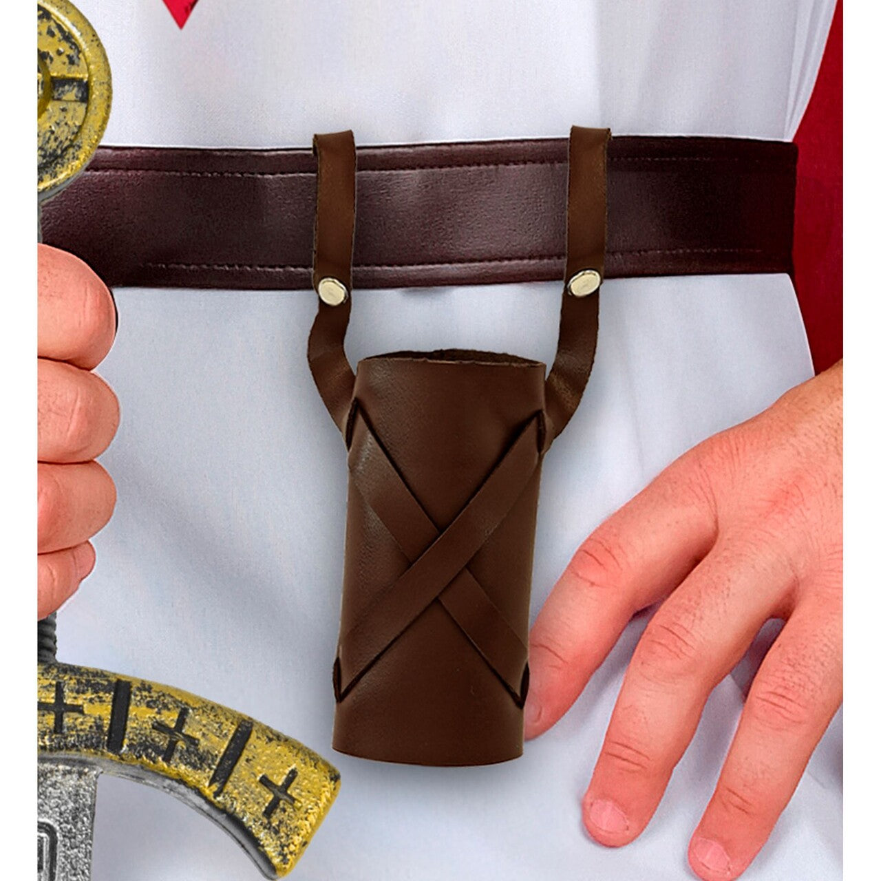 Op deze afbeelding zie je een Accessoires, van het merk Widmann. Zwaard Holster Bruin
