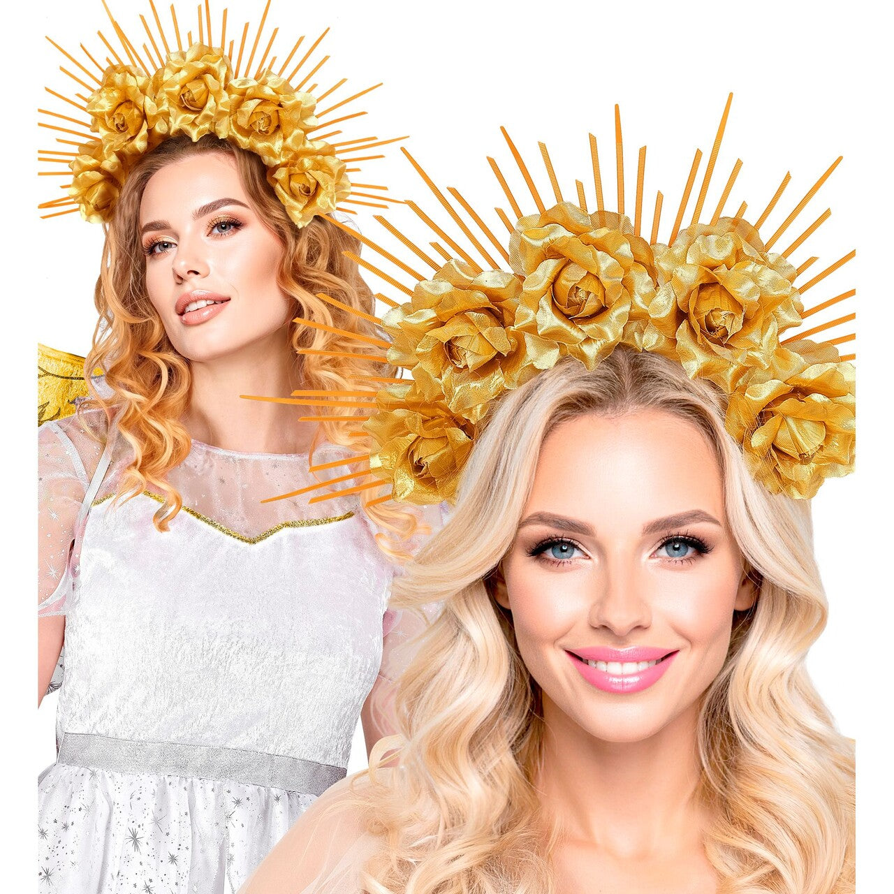 Op deze afbeelding zie je een Accessoires, van het merk Widmann. Holy Halo Sun Queen