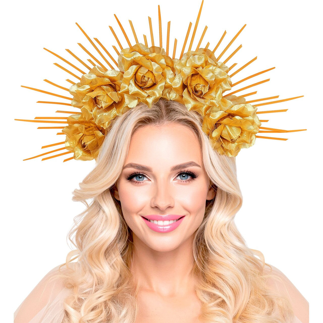 Op deze afbeelding zie je een Accessoires, van het merk Widmann. Holy Halo Sun Queen