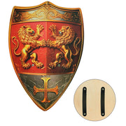 Op deze afbeelding zie je een Accessoires, van het merk Widmann. Dappere Leeuwen Ridder Schild Hout