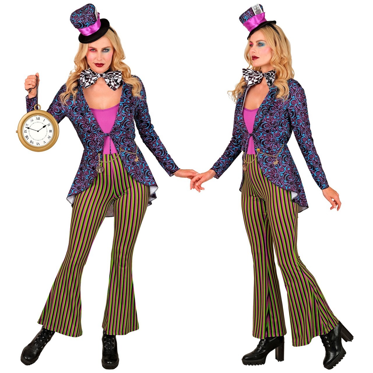 Op deze afbeelding zie je een Kostuums, van het merk Widmann. Hatter Maddy Madness Vrouw Kostuum
