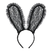 Op deze afbeelding zie je een Accessoires, van het merk Widmann. Sexy Bunny Oren Kant, Zwart