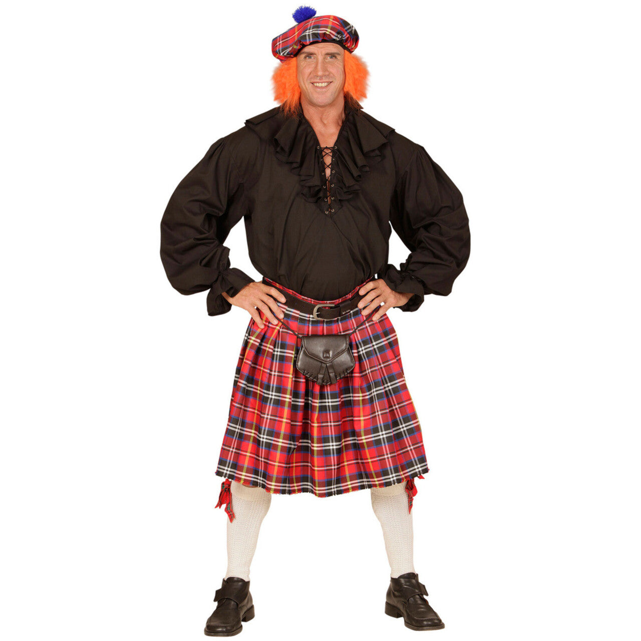 Op deze afbeelding zie je een Kostuums, van het merk Widmann. Tartan Schotse Man