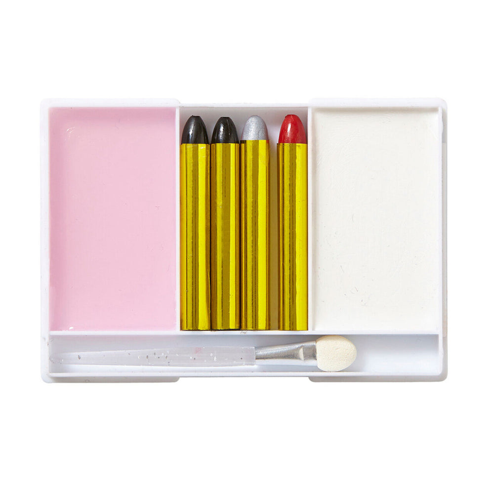 Op deze afbeelding zie je een Accessoires, van het merk Widmann. Complete Make-Up Set, Zwart / Wit