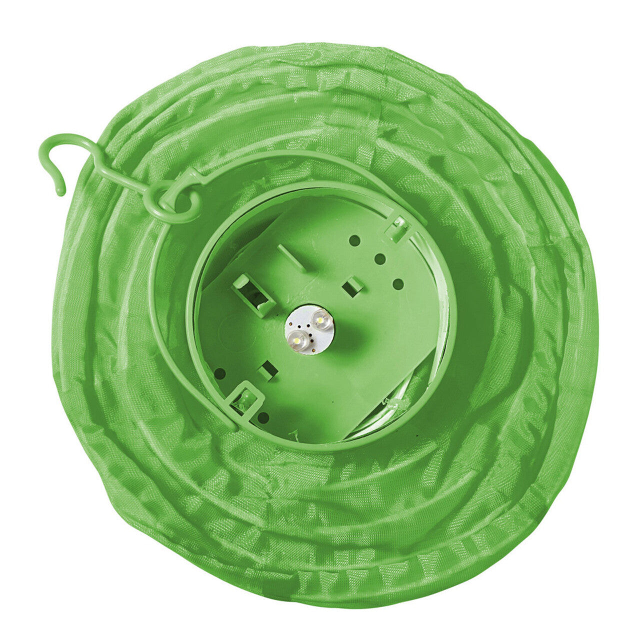 Op deze afbeelding zie je een Decoratie, van het merk Widmann. Feestelijke Lampion Met Licht 15 Centimeter Groen