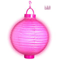 Feestelijke Lampion Met Licht 30 Centimeter Roze
