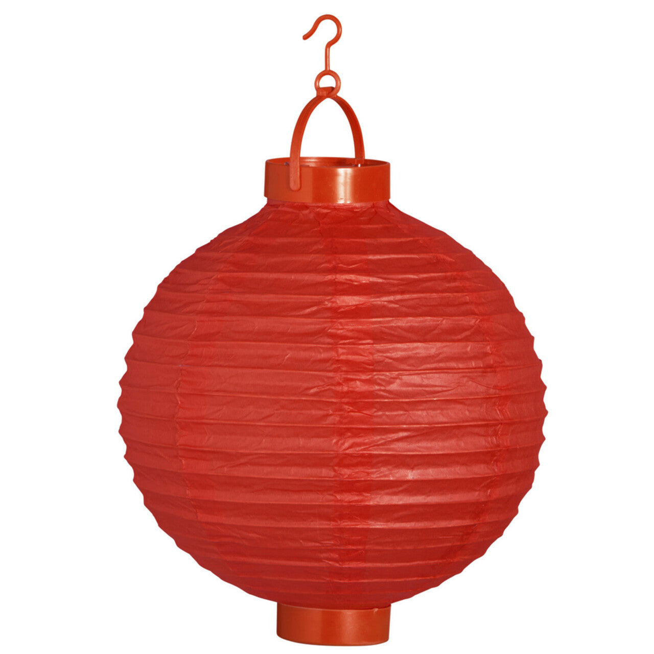 Op deze afbeelding zie je een Decoratie, van het merk Widmann. Feestelijke Lampion Met Licht 30 Centimeter Rood