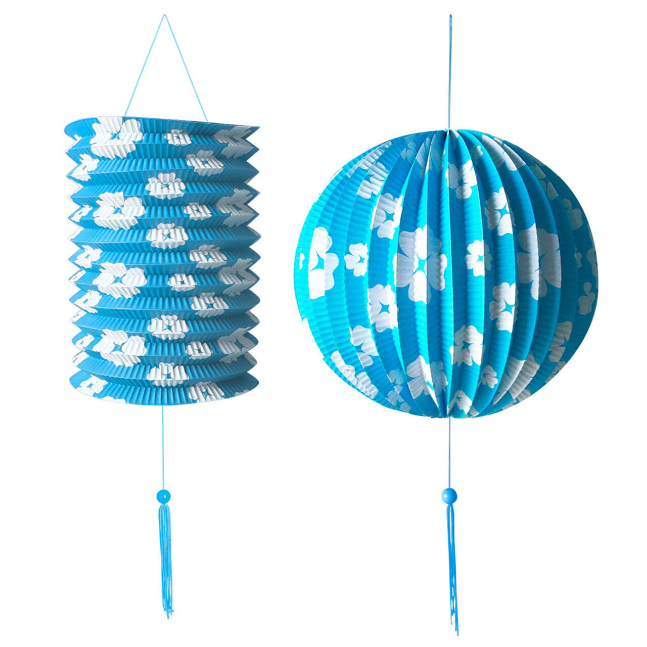 Op deze afbeelding zie je een Decoratie, van het merk Widmann. Feestelijke Decoratie Set Blauw / Wit