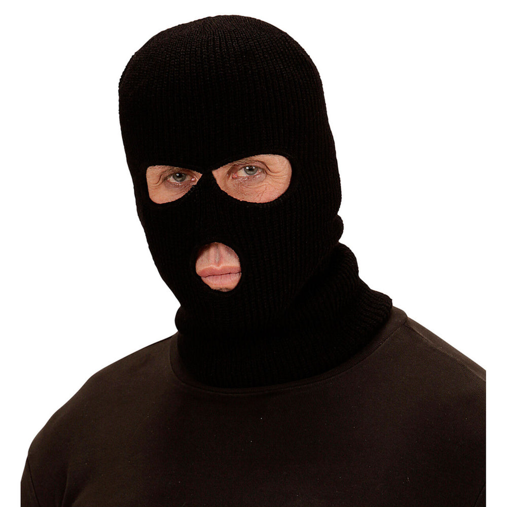 Op deze afbeelding zie je een Accessoires, van het merk Widmann. Overvaller Masker Balaclava