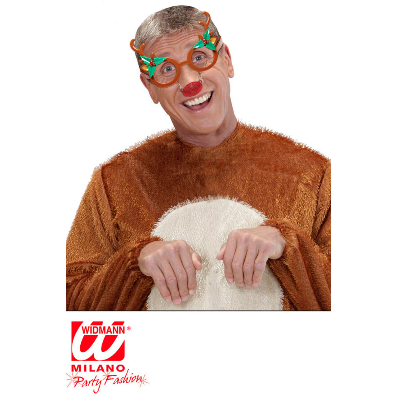 Op deze afbeelding zie je een Accessoires, van het merk Widmann. X-Mas Bril, Rendier