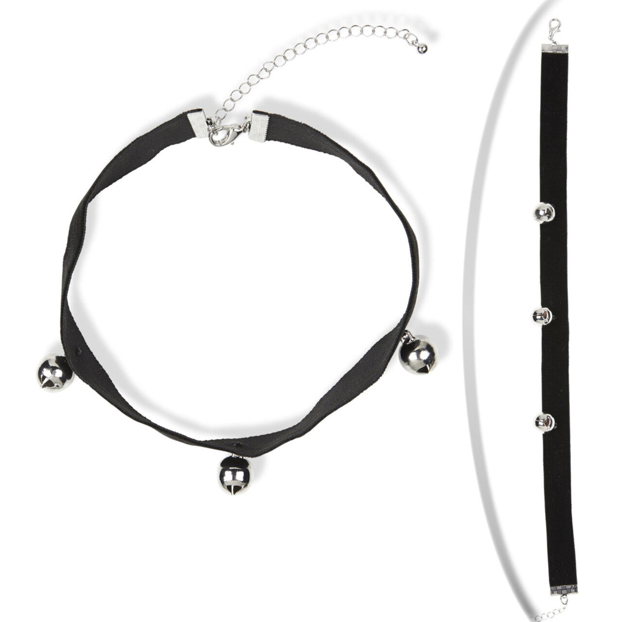 Op deze afbeelding zie je een Accessoires, van het merk Widmann. Kinky Katten Nekband Met 3 Belletjes