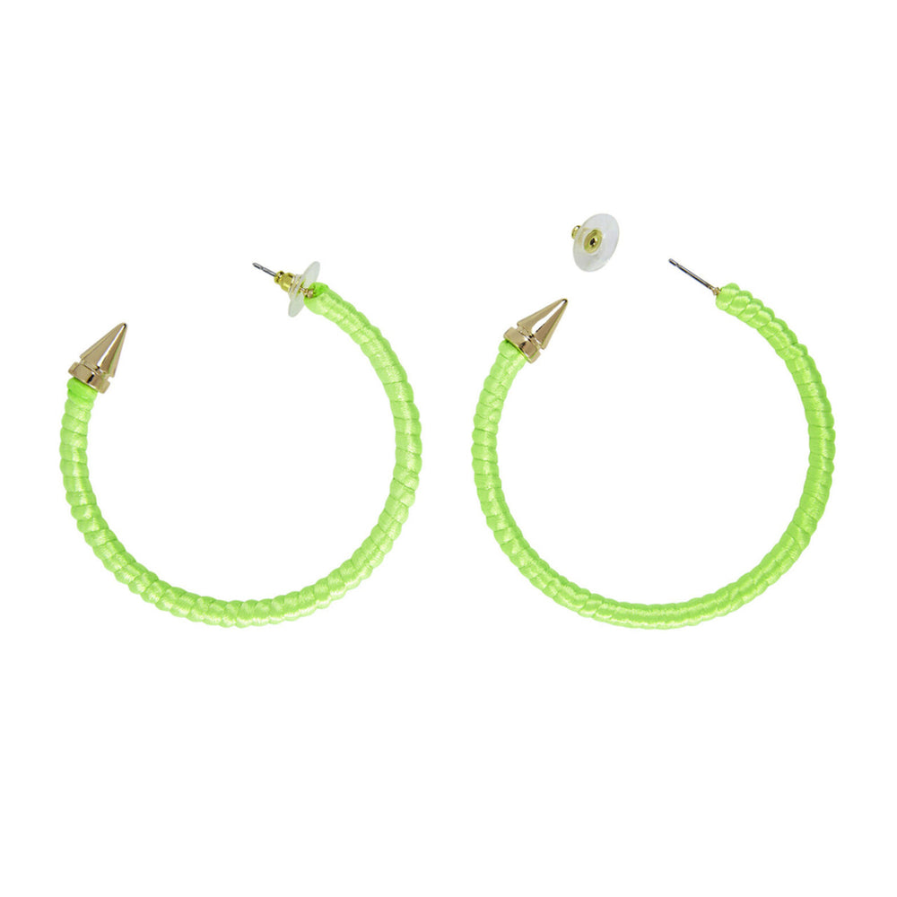 Op deze afbeelding zie je een Accessoires, van het merk Widmann. Rock Chick Oorbellen Neon Groen