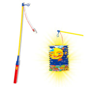 Op deze afbeelding zie je een Decoratie, van het merk Widmann. Sint Maarten Lampionstok Met Licht, 50cm