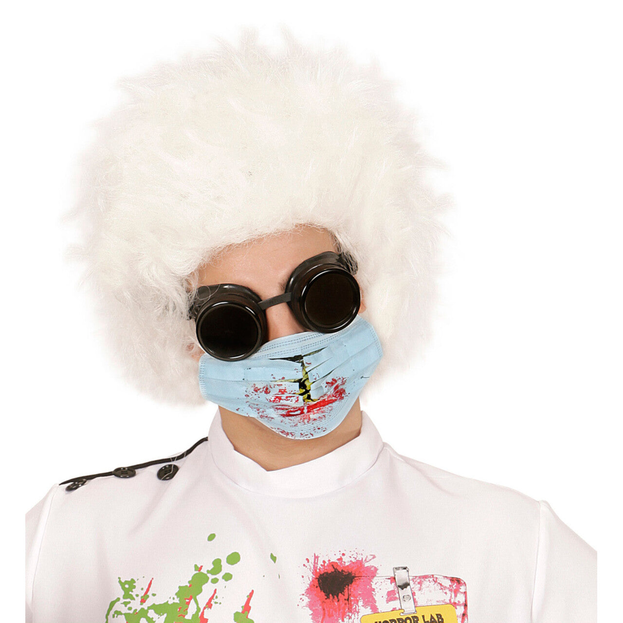Op deze afbeelding zie je een Accessoires, van het merk Widmann. Biohazard Chirurg Mondmasker Met Bloed En Giftige Stoffen