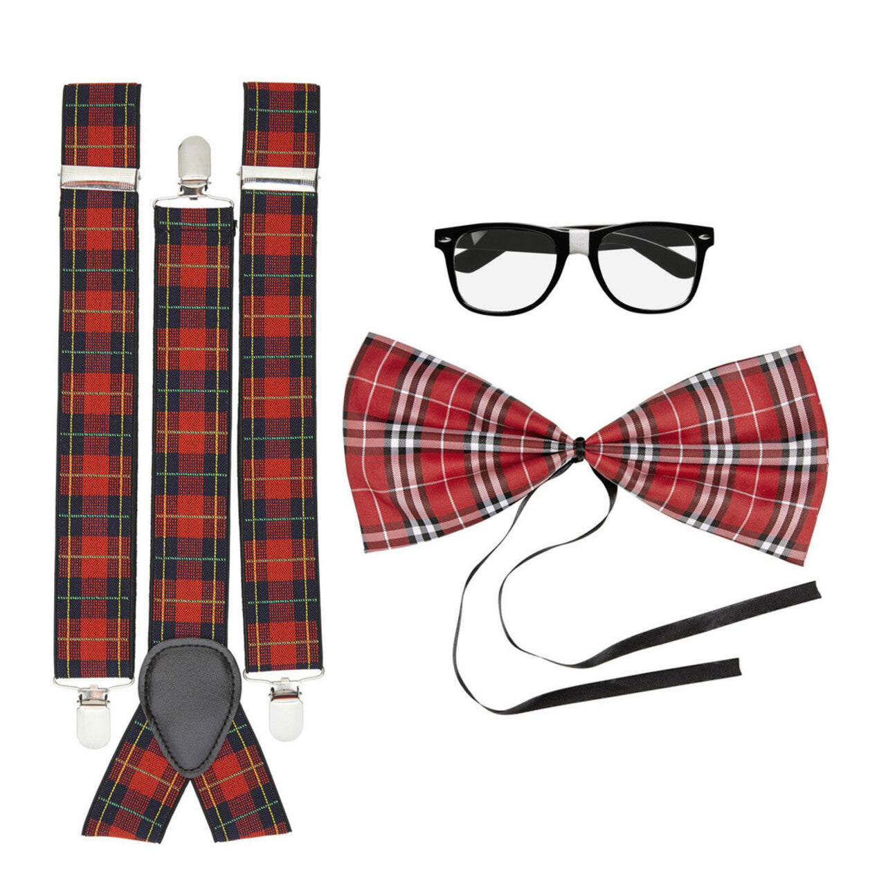 Op deze afbeelding zie je een Accessoires, van het merk Widmann. Back To School Nerd Set