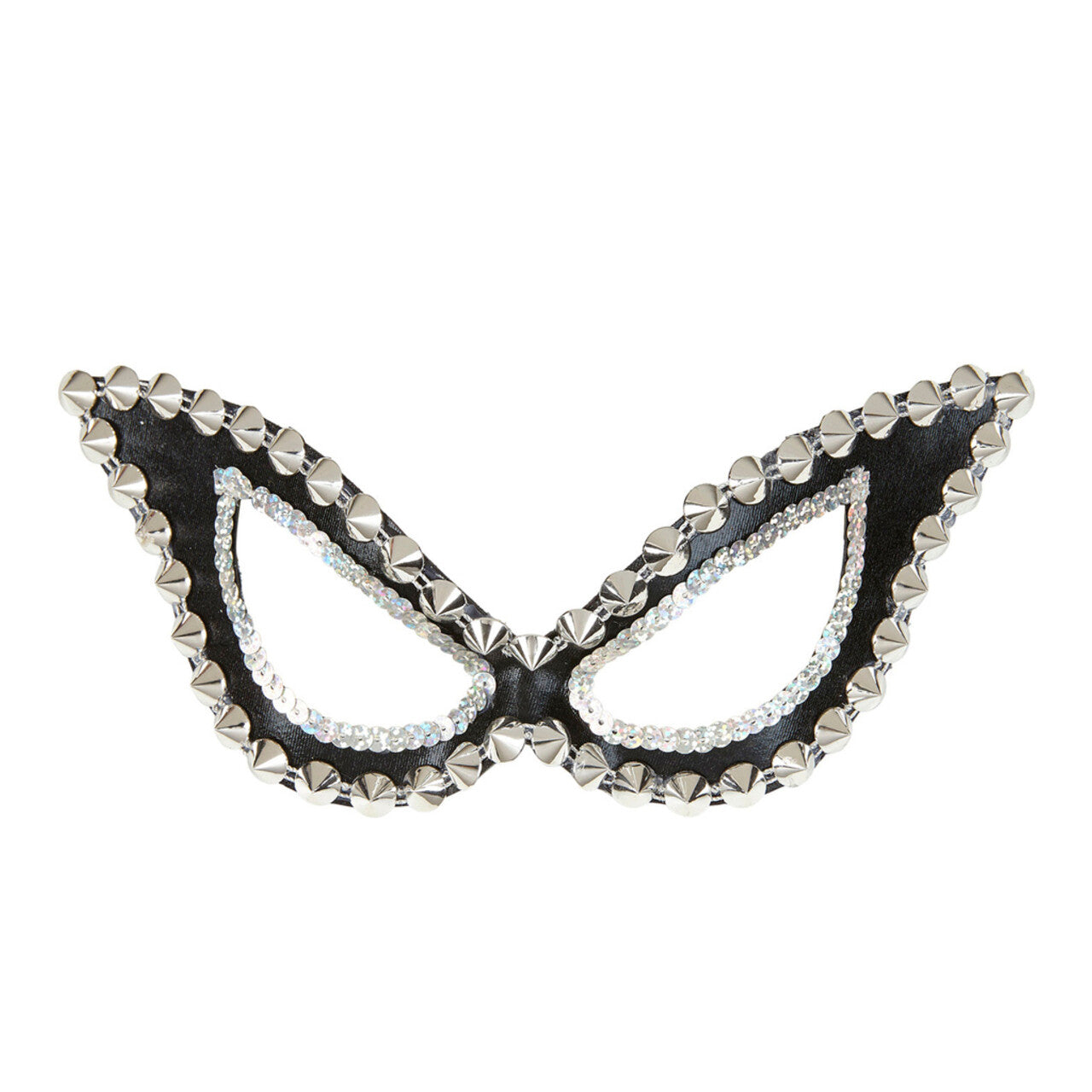 Op deze afbeelding zie je een Accessoires, van het merk Widmann. Mistress Oogmasker Kat Zwart Sm Met Nagels