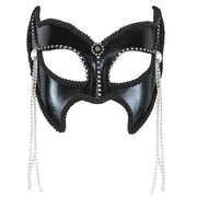 Op deze afbeelding zie je een Accessoires, van het merk Widmann. Dominatrix Oogmasker Sm Fashion Met Strass En Stenen, Zwart