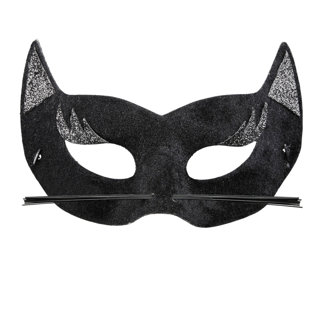 Op deze afbeelding zie je een Accessoires, van het merk Widmann. Sexy Oogmasker Fluweel Zwarte Panter Met Glitters