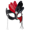 Duce Oogmasker Grand Ball, Zwart / Rood