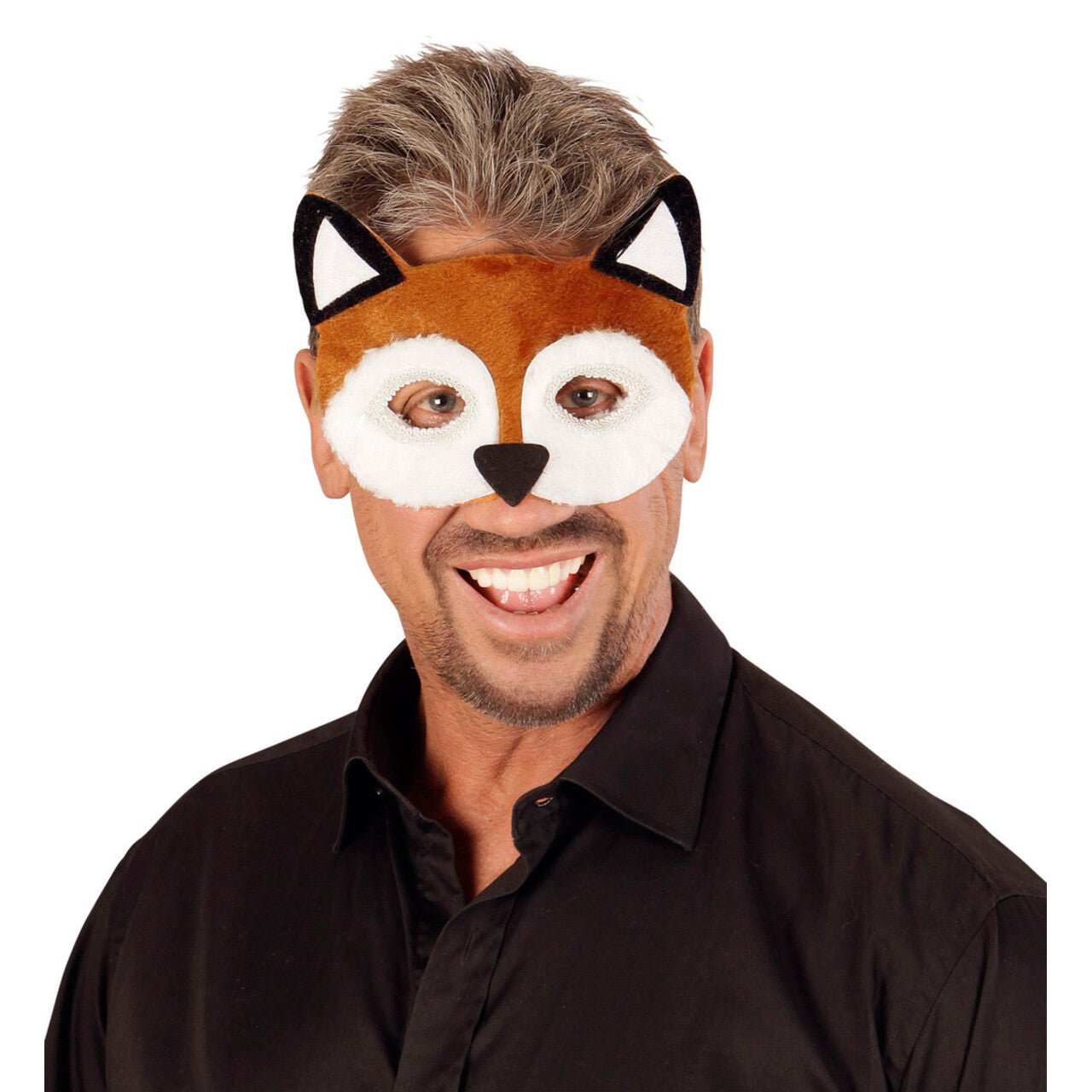 Op deze afbeelding zie je een Accessoires, van het merk Widmann. Lief Pluche Oogmasker, Vos