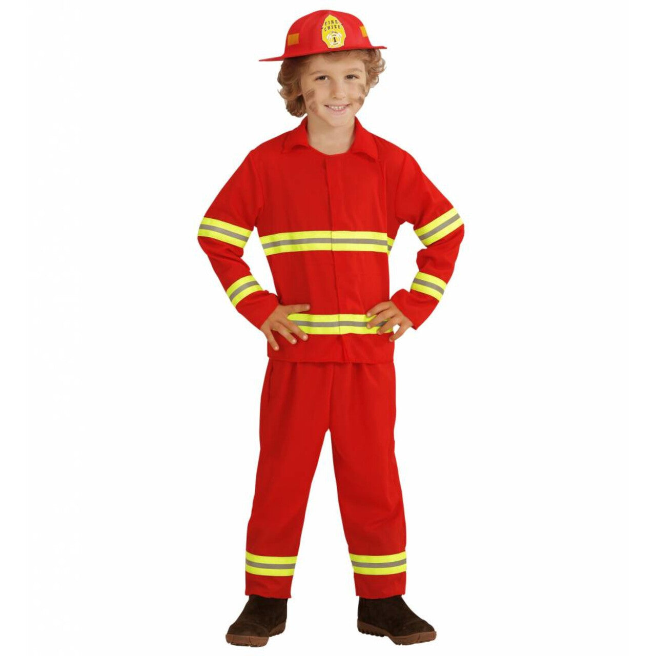 Op deze afbeelding zie je een Kostuums, van het merk Widmann. Brandweerman Kostuum