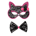 Kitty Cat Oogmasker Kat Met Strikje Zwart / Roze