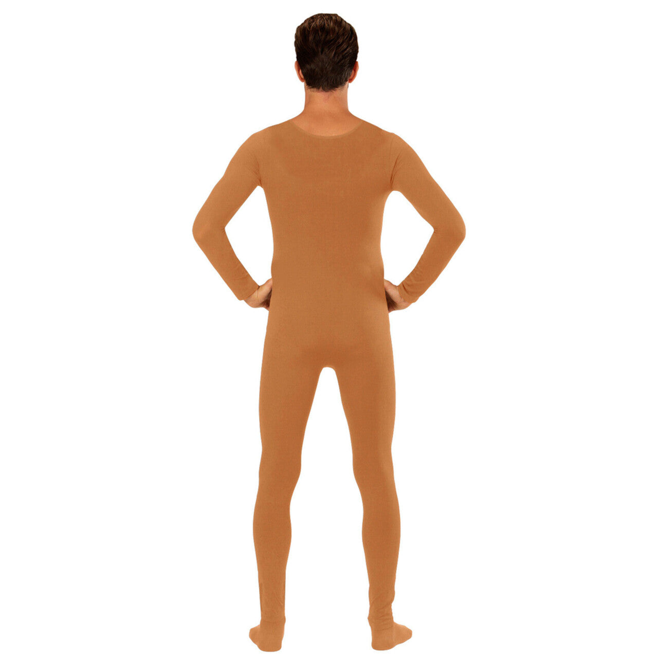Op deze afbeelding zie je een Kostuums, van het merk Widmann. Unicolor Bodysuit Lichaamskleur Man Kostuum