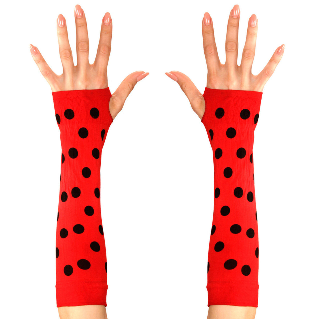 Op deze afbeelding zie je een Accessoires, van het merk Widmann. Bijpassende Vingerloze Handschoen Lieveheersbeestje