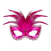 Op deze afbeelding zie je een Accessoires, van het merk Widmann. Koninklijk Oogmasker, Barones Metallic Roze