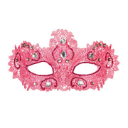 Op deze afbeelding zie je een Accessoires, van het merk Widmann. Carnaval Du Lac Oogmasker, Adelijk Roze Met Glitters En Stenen